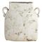 Rouen French Country White Taupe Glazed Terracotta Planter - Large|Kathy Kuo Home