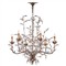Brietta French Country Gold Iron Crystal Bud Chandelier - Medium|Kathy Kuo Home