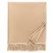 Sferra Dorsey Modern Classic Almond Cashmere Throw Blanket|Kathy Kuo Home