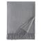 Sferra Dorsey Modern Classic Silver Cashmere Throw Blanket|Kathy Kuo Home