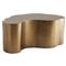 Meadow Modern Classic Gold Antique Iron Abstract Brass Curved Coffee Table|Kathy Kuo Home