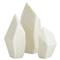 Nerine Coastal Beach White Resin Sculptures - Set of 3|Kathy Kuo Home