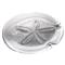 Simon Pearce Coastal Sand Dollar Glass Platter|Kathy Kuo Home