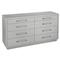 Taylor Modern Grey Upholstered 8 Drawer Wood Dresser|Kathy Kuo Home