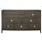 Landon Modern Masculine Charcoal Brown Wood Wide Dresser|Kathy Kuo Home