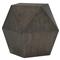 Landon Modern Masculine Charcoal Wood Geometric Side End Table|Kathy Kuo Home