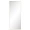Ian Modern Slim Gold Stainless Steel Border Rectangular Floor Mirror|Kathy Kuo Home