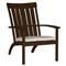 Club Aluminum Adirondack Modern Mahogany Outdoor Chair|Kathy Kuo Home