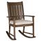 Club Aluminum Modern High Outdoor Rocker Chair - 46 inch|Kathy Kuo Home
