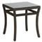 Club Woven Coastal Beach Black Walnut Wicker Square Outdoor End Table|Kathy Kuo Home