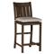Club Aluminum Modern Dark Brown Outdoor Counter Stool|Kathy Kuo Home