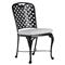 Provance Modern Ancient Earth White Cushion Outdoor Dining Side Chair|Kathy Kuo Home