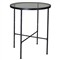 Aurore French Country Glass Top Metal Round Outdoor Dining Bar Table - 32&quot;W|Kathy Kuo Home
