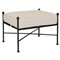 Aurore French Beige Cushion Metal Outdoor Rectangular Ottoman|Kathy Kuo Home