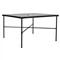 Aurore French Country Glass Top Metal Square Outdoor Dining Table - 44&quot;W|Kathy Kuo Home