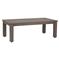 Ezra Modern Taupe Grey Aluminum Rectangular Outdoor Coffee Table|Kathy Kuo Home