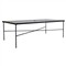 Aurore French Country Glass Top Black Metal Outdoor Dining Table - 84&quot;W|Kathy Kuo Home