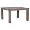Ezra Modern Taupe Grey Aluminum Square Outdoor Dining Table - 48&quot;W|Kathy Kuo Home