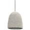 Palecek Green Oaks Coastal Beach White Woven Abaca Rope Dome Pendant - Small|Kathy Kuo Home