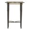 Belinda Modern Honed Unsealed White Travertine Top Round Side End Table - Small|Kathy Kuo Home