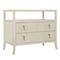 Alice Modern Classic Beige Two Drawer Open Shelf Bachelor Chest|Kathy Kuo Home