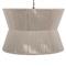 Gregory Coastal Beach White Woven Cotton Hourglass Chandelier|Kathy Kuo Home