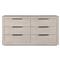 Leighton Modern Classic Grey 6 Drawer Dresser|Kathy Kuo Home