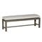 Club Aluminum Modern Slate Grey Outdoor Bench|Kathy Kuo Home