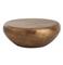 Bates Iron Burnt Brass Hammered Round Coffee Table|Kathy Kuo Home
