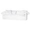 Cisco Home Donato Coastal Beach Logan White Linen Slipcovered Sofa - 78&quot;|Kathy Kuo Home