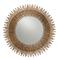 Prescott Antiqued Gold Leaf Sunburst Round Iron Wall Mirror|Kathy Kuo Home