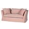 Cisco Home Seda Modern Classic Pink Cotton Slip Cover Loveseat|Kathy Kuo Home