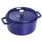Staub Dark Blue 2.75 Quart Cast Iron Round Cocotte Pot|Kathy Kuo Home