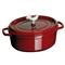 Staub Grenadine Red 5.8 Quart Cast Iron Oval Cocotte Pot|Kathy Kuo Home