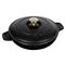 Staub Black Cast Iron Round Dish With Lid - 8 Inch|Kathy Kuo Home