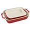 Staub Rustic Red Ceramic Rectangular 2 Piece Bakeware Set|Kathy Kuo Home
