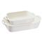 Staub Rustic Ivory Ceramic Rectangular 2 Piece Bakeware Set|Kathy Kuo Home