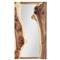 Maxim Rustic Lodge Chamcha Wood Rectangular Wall Mirror|Kathy Kuo Home