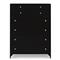 Stancil Modern Classic Black Iron Tall Dresser|Kathy Kuo Home