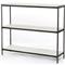 Kian Modern Classic White Marble Top Grey Metal Console Table|Kathy Kuo Home