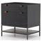 Theodore Industrial Loft Black Wood Filing Cabinet|Kathy Kuo Home
