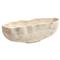 Novie French Rustic White Ceramic Grid Textured Decorative Bowl|Kathy Kuo Home