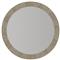 Maxine Modern Classic Brown Wood Round Wall Mirror|Kathy Kuo Home