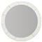 Maxine Modern Classic Brushed White Wood Round Wall Mirror|Kathy Kuo Home