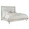 Tracy French Country White Wood Seaglass Accent Bed - Queen|Kathy Kuo Home