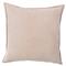 Anika Modern Classic Light Beige Velvet Flange Down Pillow - 18 x 18|Kathy Kuo Home