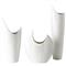 Vienna Modern Classic White Ceramic Outdoor Vases - Set of 3