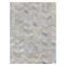 Modern Grey Leather Hide Herringbone Patterned Rug - 5G??x8GǦ