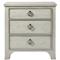Hanna Coastal Beach White Wood Nightstand|Kathy Kuo Home
