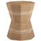 Sam Coastal Beach Brown Abaca Rope Octagonal Side End Table|Kathy Kuo Home